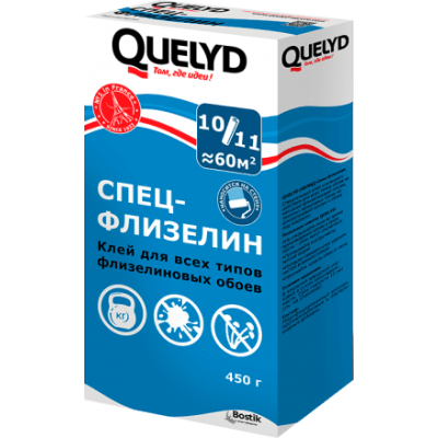 Клей обойный Quelyd Bostik флизелиновый, Bostik (450гр.)